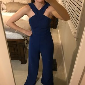 Karlie cobalt blue jumpsuit
